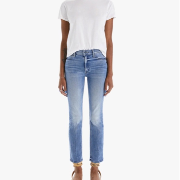 Mother The Mid Rise Dazzler Ankle Straight Leg We the Animal Wash Women Size 26 - Picture 1 of 11